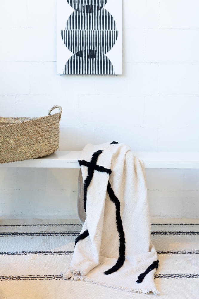 plaid zwart wit hkliving